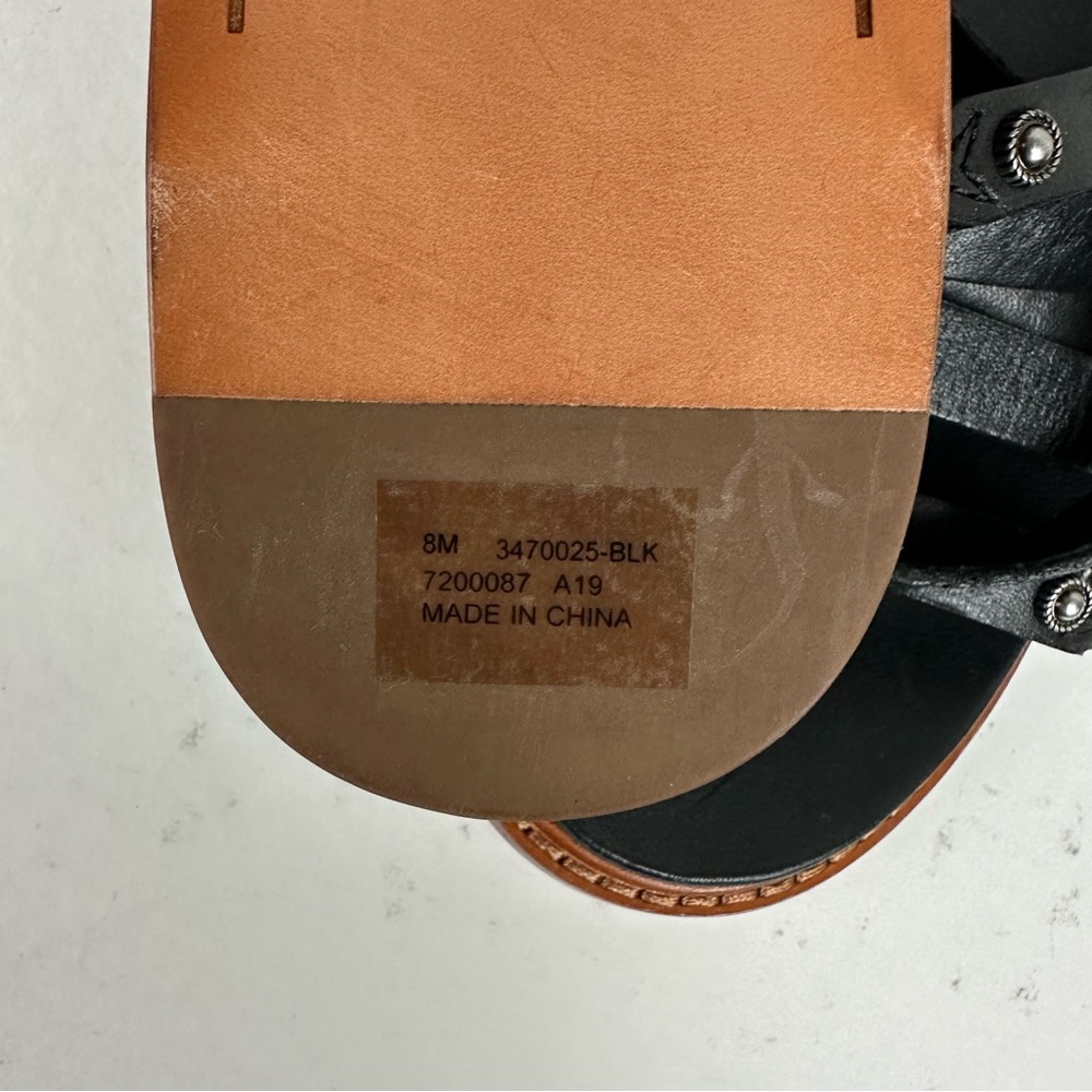 Frye Black and Brown Women's Sandals - Picture 10 of 10
